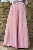 Arbi Gingham Palazzo Pant Indian Pink